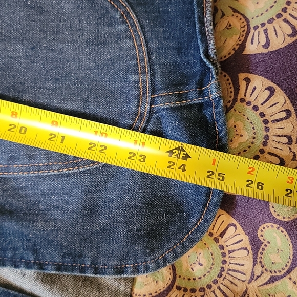 VINTAGE WRANGLER Denim Blazer NEVER WORN Raw Unwashed Denim - Picture 11 of 13